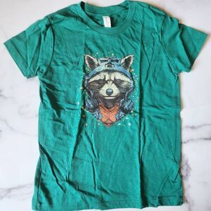 Rocket Guardians of the Galaxy Brand new tee shirt Etsy green short sleeve Bella